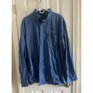Jonathan Curry Blue Button down long sleeve casual dress shirt, A27
